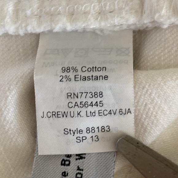 J. Crew White Ankle Cropped Pants - Picture 8 of 9